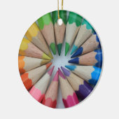 En Céramique Ornement de crayons colorés (Gauche)