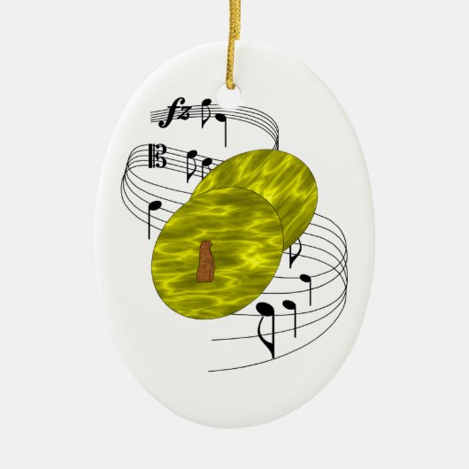 En Céramique Ornement de cymbales (Devant)