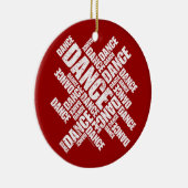 En Céramique Ornement de danse typographique (désorganisé) (Droite)