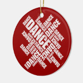 En Céramique Ornement de danse typographique (désorganisé) (Gauche)