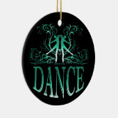 En Céramique Ornement de danse (vert) (Droite)