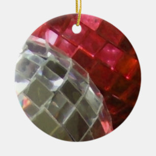 En Céramique Ornement de détails des Baubles rouges