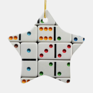En Céramique Ornement de dominos