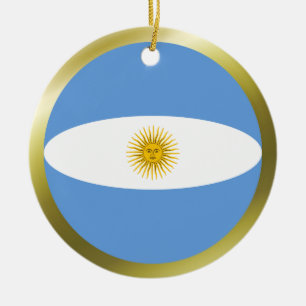 En Céramique Ornement de drapeau d'Argentine