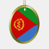En Céramique Ornement de drapeau de l'Érythrée (Droite)