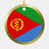En Céramique Ornement de drapeau de l'Érythrée (Dos)