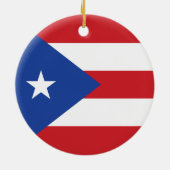 En Céramique Ornement de drapeau de Porto Rico (Dos)