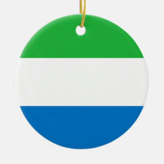 En Céramique Ornement de drapeau de Sierra Leone
