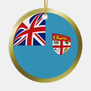En Céramique Ornement de drapeau des Fidji