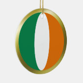 En Céramique Ornement de drapeau d'Irlande (Droite)