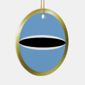 En Céramique Ornement de drapeau du Botswana (Droite)
