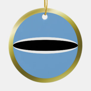 En Céramique Ornement de drapeau du Botswana