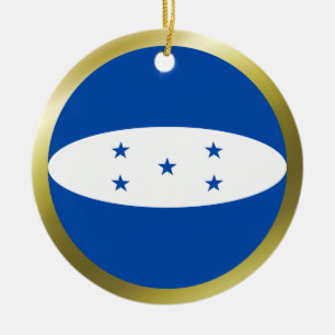 En Céramique Ornement de drapeau du Honduras