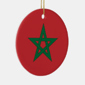 En Céramique Ornement de drapeau du Maroc (Droite)