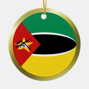 En Céramique Ornement de drapeau du Mozambique