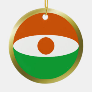 En Céramique Ornement de drapeau du Niger