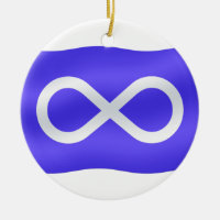 Ornement de drapeau métis Souvenirs des Premières 