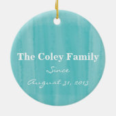 En Céramique Ornement de famille de colins (Dos)