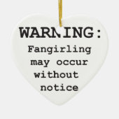 En Céramique Ornement de Fangirling (Devant)