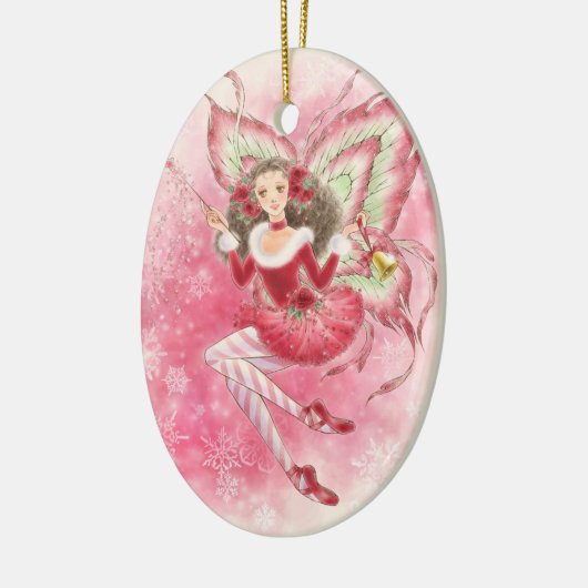 En Céramique Ornement de fée de Noël (Gauche)