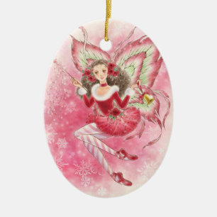 En Céramique Ornement de fée de Noël