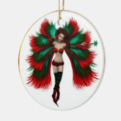En Céramique Ornement de fées de Noël (Gauche)