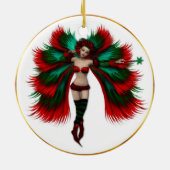 En Céramique Ornement de fées de Noël (Dos)