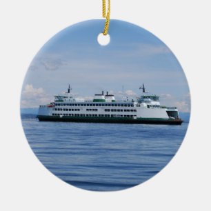 En Céramique Ornement de ferry de l'état de Washington