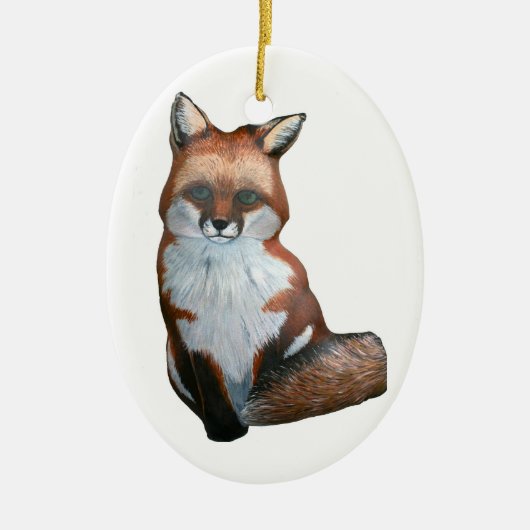 En Céramique Ornement de Fox (Devant)