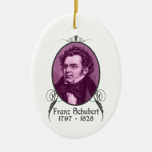 En Céramique Ornement de Franz Schubert (Devant)