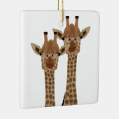 En Céramique Ornement de Giraffes (Droite)