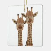 En Céramique Ornement de Giraffes (Gauche)