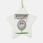 En Céramique Ornement de golf de boule de Widdle (Droite)