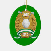 En Céramique Ornement de golf papa - SRF (Droite)