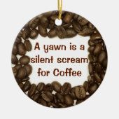 En Céramique Ornement de grain de café (Devant)