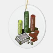 En Céramique Ornement de jeu de jeu de tisonnier (Gauche)