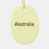 En Céramique Ornement de kangourou (Dos)