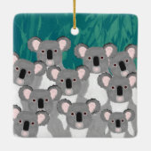 En Céramique Ornement de Koalas (Dos)