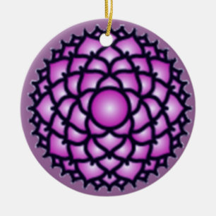 En Céramique Ornement de la Couronne Chakra