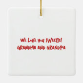 En Céramique Ornement de la fée de Noël (Dos)