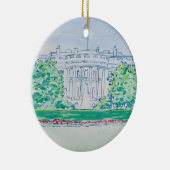 En Céramique Ornement de la Maison Blanche (Droite)