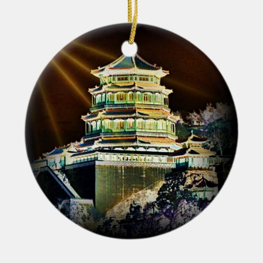 En Céramique Ornement de la pagode (Devant)