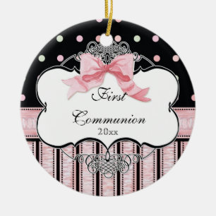 En Céramique Ornement de la première communion - Français Bow S