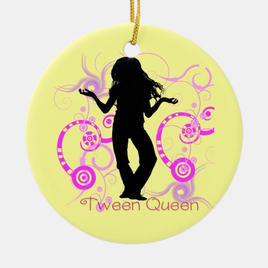 En Céramique Ornement de la Reine de Tween (Devant)