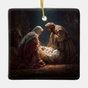En Céramique Ornement de la Sainte Famille