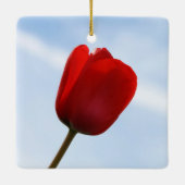 En Céramique Ornement de la Tulipe rouge (Dos)