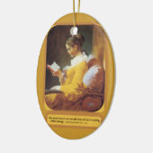 En Céramique Ornement de lecture de femme (Gauche)