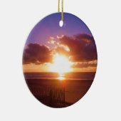 En Céramique Ornement de lever de soleil de plage (Droite)