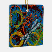 En Céramique Ornement de libellules Abstraites (Droite)