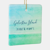 En Céramique Ornement de l'île de Galveston (Droite)